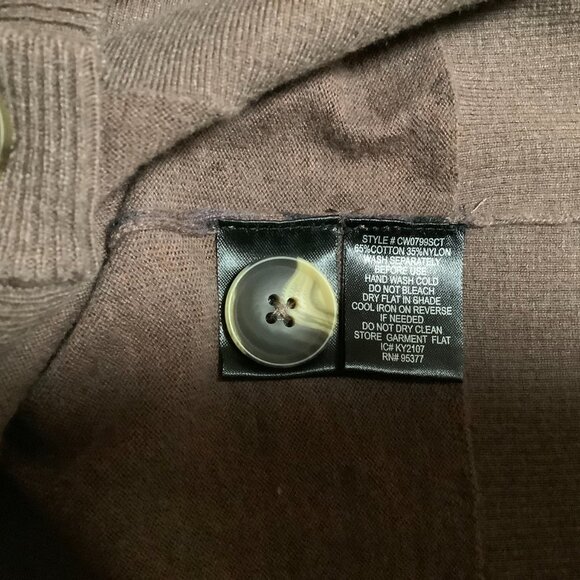 Orvis Anywear Oversized Ribbed Cardigan, Tarragon, Size XS - Picture 6 of 6